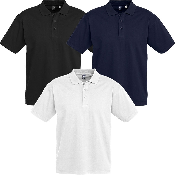 P112MS Biz Collection 100% Cotton Adult Ice Polo