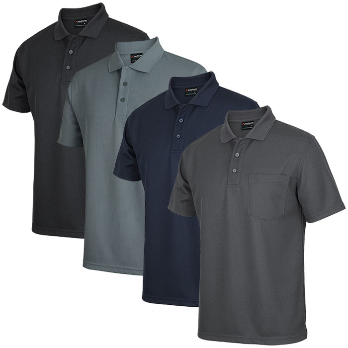JB 7WPP Poduim Waffle Pocket Polo
