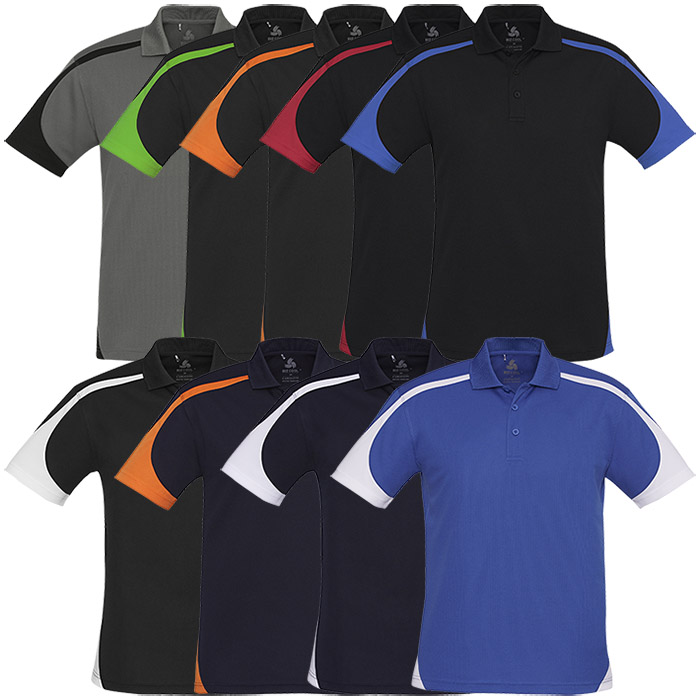 P401MS Mens BIZ COOL Talon Polo