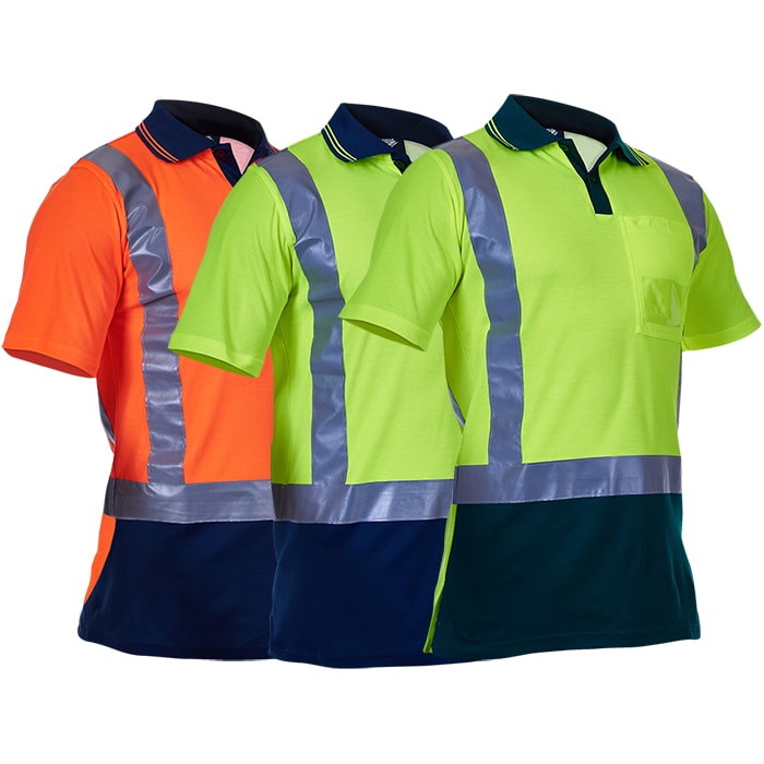 PC51 Caution Cotton-Backed Day/Night Taped Polo