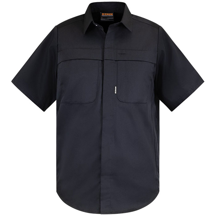 22001BK Bison Short Sleeve Polycotton Shirt