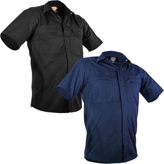 Plain Caution PolyCotton Short Sleeve Shirt