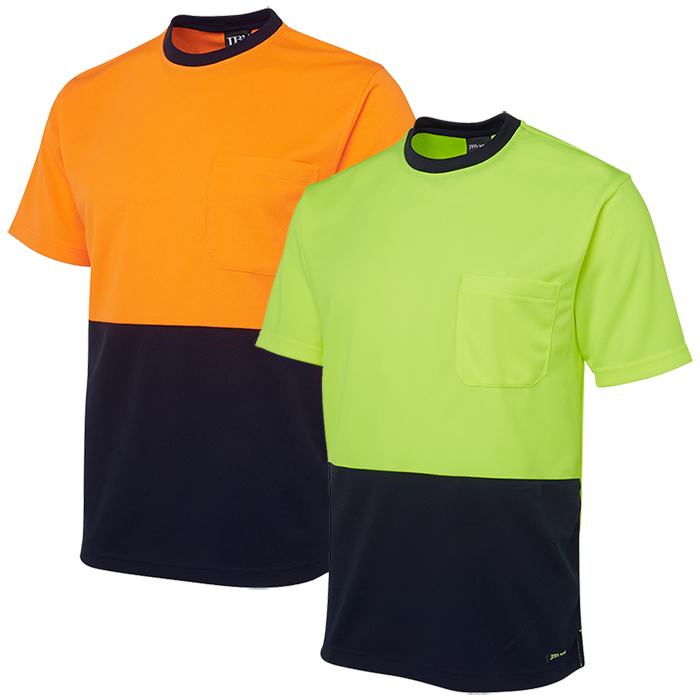 6HVT JB Microfibre Hi-Vis Traditional T-Shirt