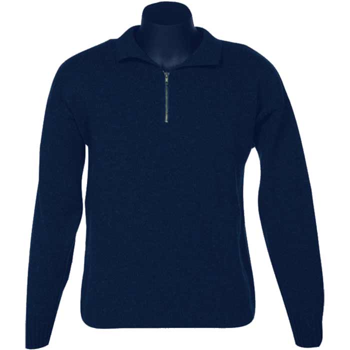 MKM WW501 Zip Collar Wool Blend Work Jersey