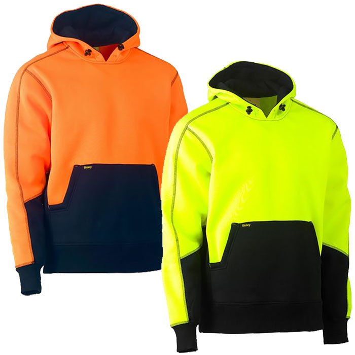 BK6619 Bisley Hi-Vis 300gsm Fleece Hoodie Pullover