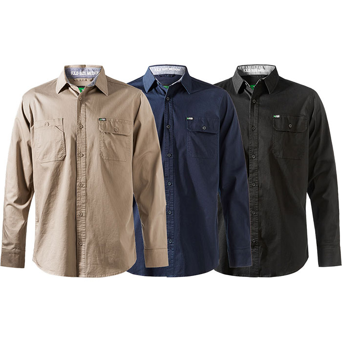 LSH-1 FXD L/Sleeve 185gm 360° Stretch Cotton Shirt