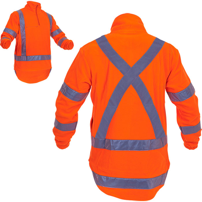 Caution X-Back TTMC-W 380gm ½ Zip Fleece Jersey