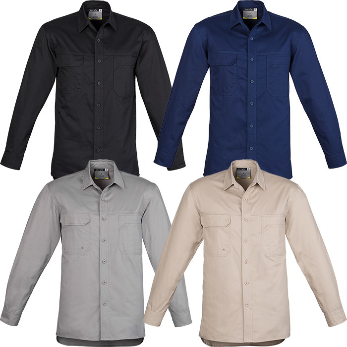 ZW121 Syzmik Lightweight Long Sleeve Tradie Shirt