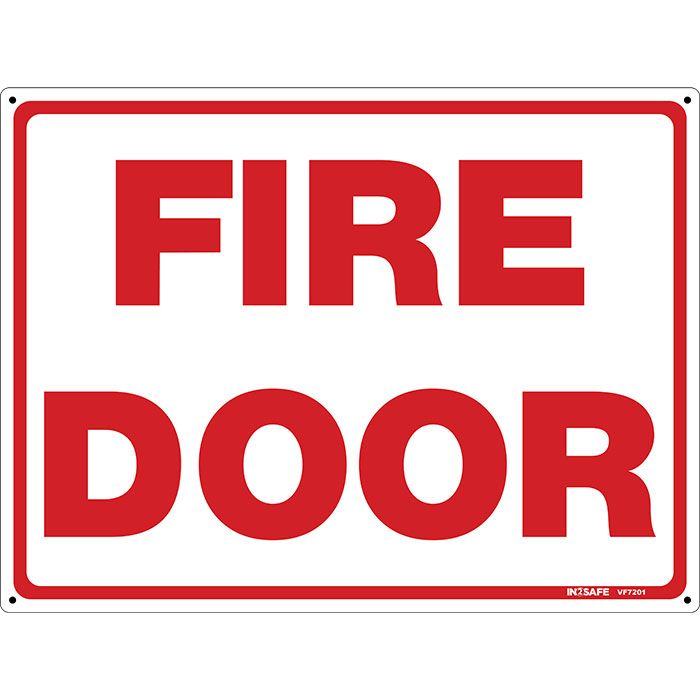 Fire Door Keep Clear At All Times Sign, 57% OFF