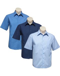 SH817 Mens Micro Check Short Sleeve Shirt