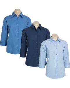 LB8200 Ladies ¾ Sleeve Micro Check Shirt
