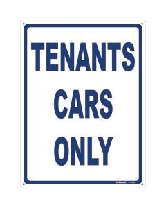 Tenants Cars Only Sign