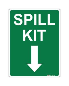 Spill Kit Sign - with Downward Arrow