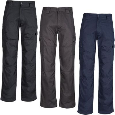 ZW001 Mens 100% Cotton Drill Cargo Pant