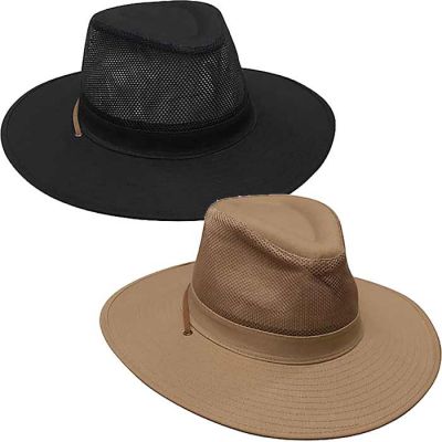 4276 Safari Cotton Twill Hat With Mesh Sides