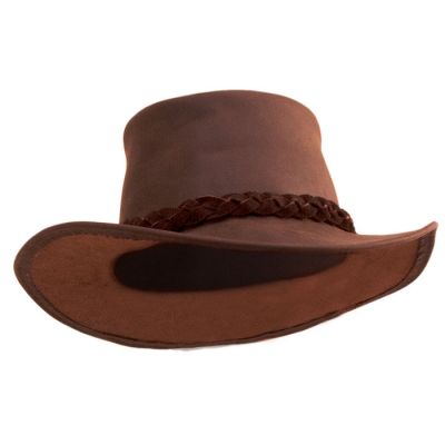 Caution Jackaroo wide Brim Leather Hat