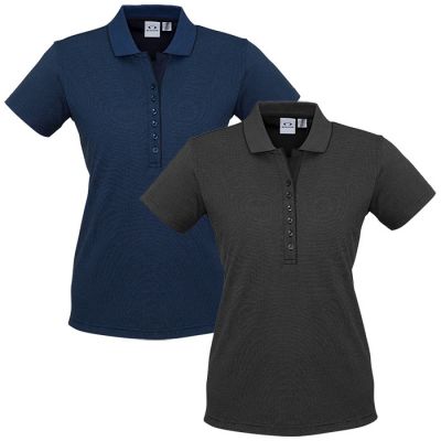 P501LS Ladies Shadow Moden Fit Short Sleeve Polo