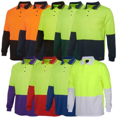 6HVPL JB Long Sleeve Day Only Traditional Polo