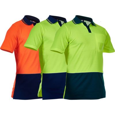 PC50 Caution Cotton-Backed Day Only Hi-Vis Polo