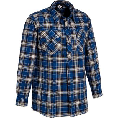 Stag Brushed Cotton Shirt - Closed Front