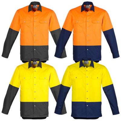 ZW122 Syzmik Day Only L/Sleeve 170gsm Cotton Shirt