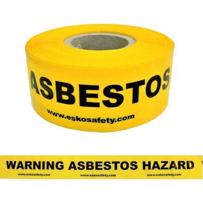Hazard Tape - Danger Asbestos Hazard - 250Mtr
