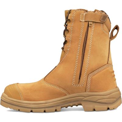 55385 Oliver AT 200mm Hi-Leg Wheat Zip Sided Boot