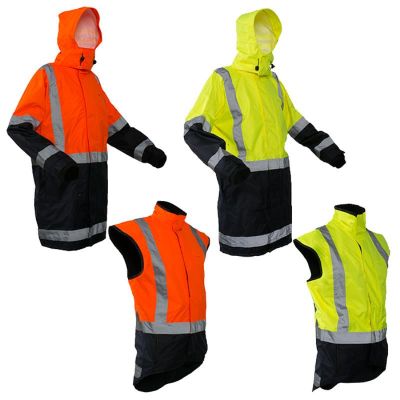 StormPro Day/Night 5-in-1 Rain Jacket & Vest Set