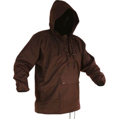 Caution Pullover Parka Oilskin Lace Front & Hood