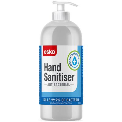 Hand Sanitiser 75% Alcohol 500ml