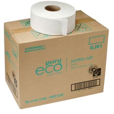 EJ500 Jumbo Roll Toilet Tissue 500m 1 ply