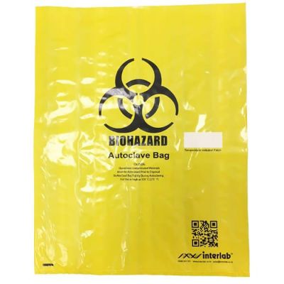 BIOBAG Biohazard Plastic Bag - Yellow