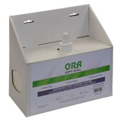 ORA Lens Cleaning Station with Spray & 600 Tissues
