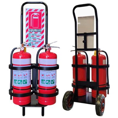 Flamefighter Portable Dual Extinguisher Trolley