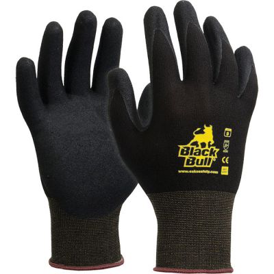 Black Bull Glove Sandy Nitrile Palm Coat (Pack)