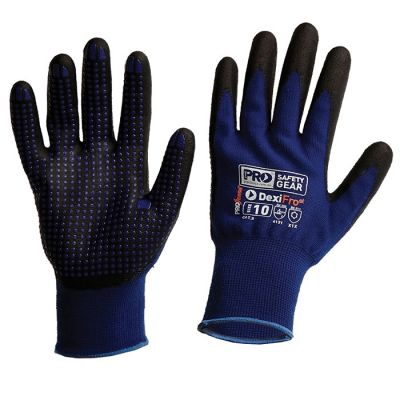 Pro Dexi Frost Nitrle Foam Dip Glove with Dots