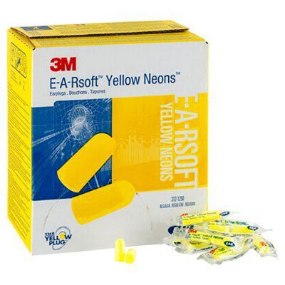 EAR Soft Tapered Earplugs - Yellow Neons - Box/200