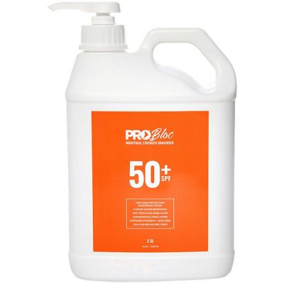 Pro-Bloc 50+ Sunscreen - 2.5 Ltr Pump Top Bottle
