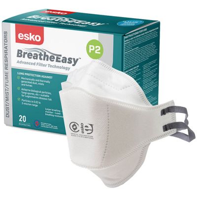 Breathe Easy P2 Flat Fold Non-Valved Mask - Box/20