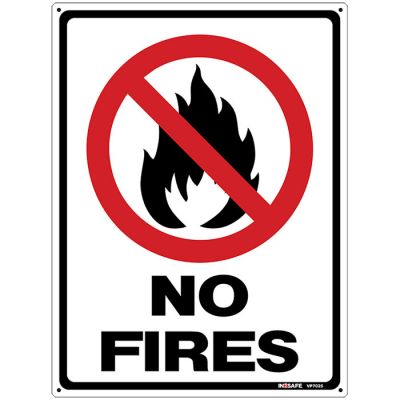 Fires Prohibited Sign