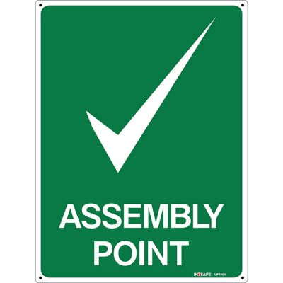 Assembly Point Sign - Tick