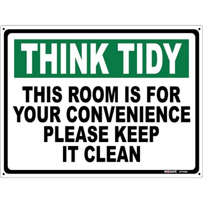 Think Tidy Sign