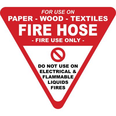 Fire Hose Triangle Sign