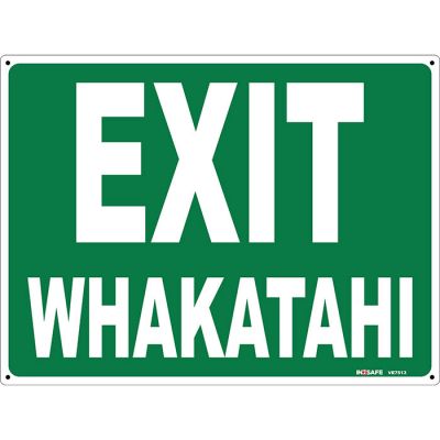 Exit Whakatahi Sign