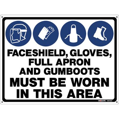 Must Be Worn In This Area Sign