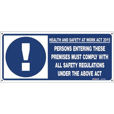 Health & Safety in Employment Act 2015 Sign