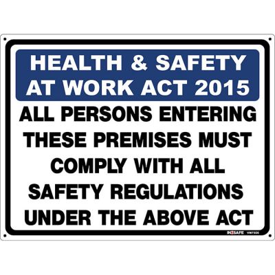 Health & Safety Employment Act 2015 Sign