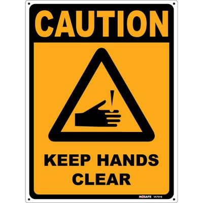 Caution Keep Hands Clear Sign