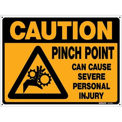 Caution Pinch Point Sign