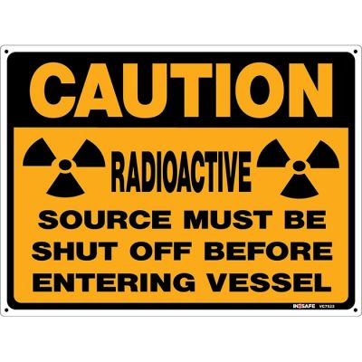 Caution Radioactive Sign
